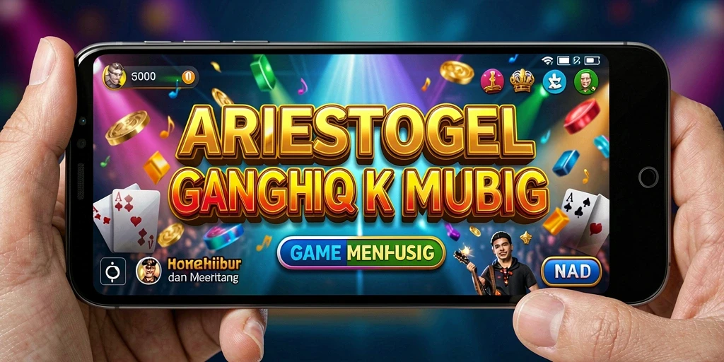 Screenshot gameplay menunjukkan interaksi musik yang seru dan menantang.
