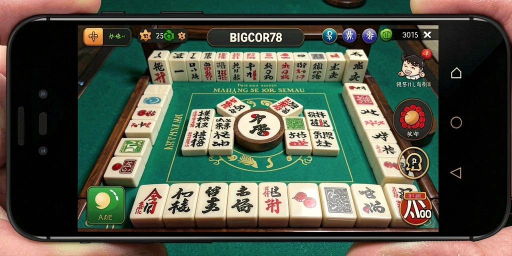 Screenshots menunjukkan gameplay Mahjong yang seru dan menantang.