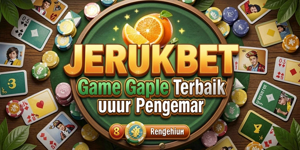 Screenshot gameplay JERUKBET menampilkan momen seru dalam permainan Gaple.