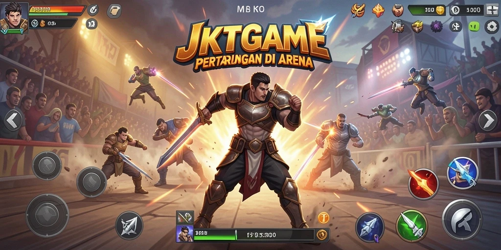 Tampilan seru dari gameplay JKTGAME yang penuh aksi.