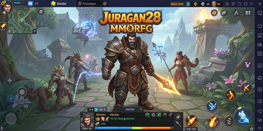 Gameplay JURAGAN28 yang penuh aksi dan petualangan seru.