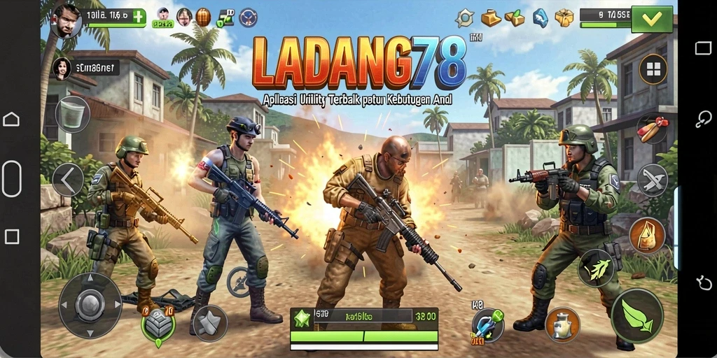 Tampilan antarmuka pengguna LADANG78 yang menarik dan fungsional.
