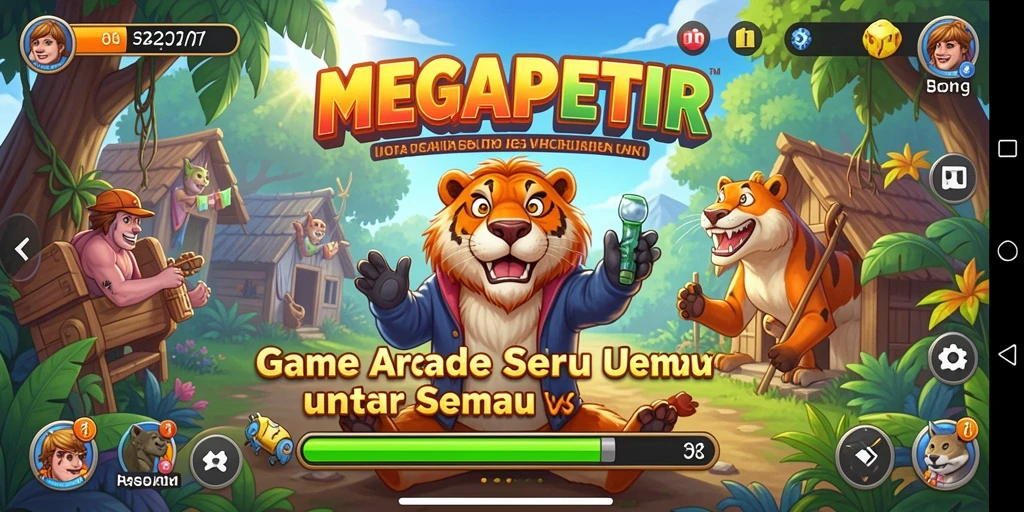 Screenshot menampilkan gameplay seru dari MEGAPETIR.