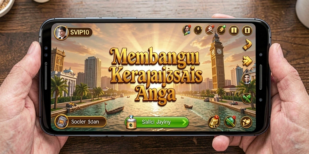 Tampilan gameplay SVIP10 yang menarik saat membangun kerajaan bisnis.